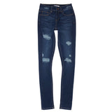 Aphrodite Mid Rise 5 Pocket Skinny Jean (Dark Blue) AP1052